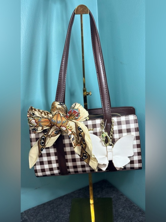 Betsey Johnson Handbags - Betsey Johnson XOMACK Plaid Shoulder Bag NWT
